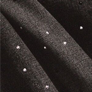 Casual, non stretch. 
Composition: 98% cotton 
Denim 
Long 
Dark Grey 
Glitter